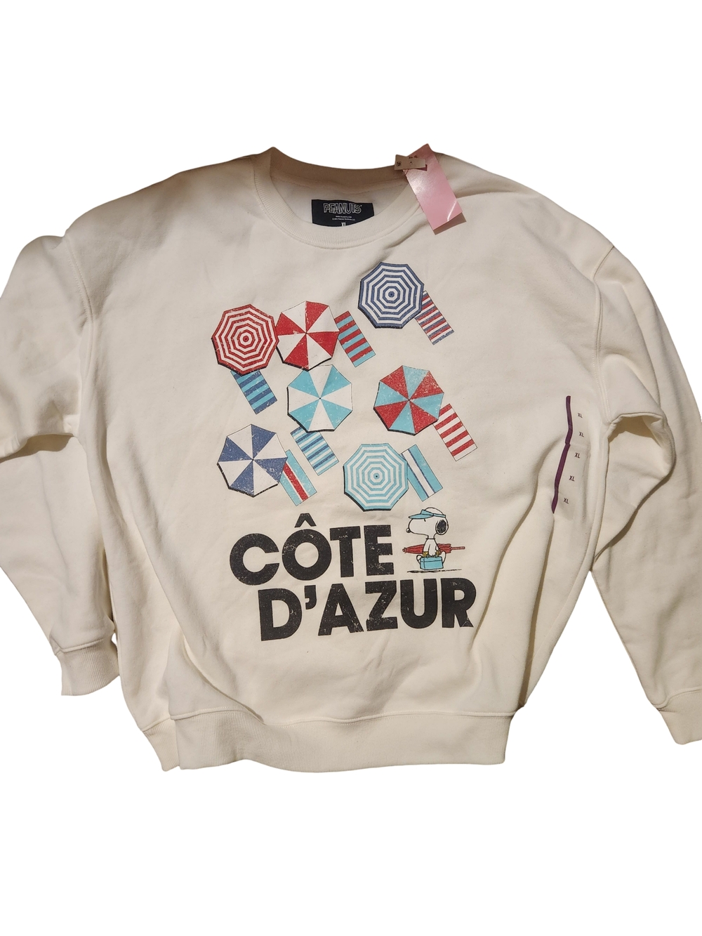 Côte d'Azur Graphic Crewneck Sweatshirt - Cream